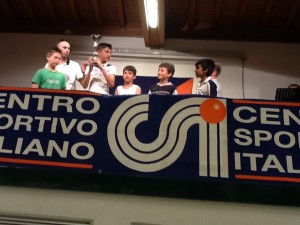 Premiazione CSI per il 2° posto in Coppa e 3° posto in Campionato
